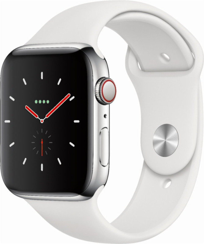 Apple Watch Series 4 GPS + Cellular, 40mm Stainless Steel Case with