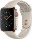 Apple Watch Series 4 GPS + Cellular, 44mm Gold Stainless Steel Case with Stone Sport Band