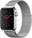 Apple Watch Series 4 GPS + Cellular, 40mm Stainless Steel Case with Milanese Loop
