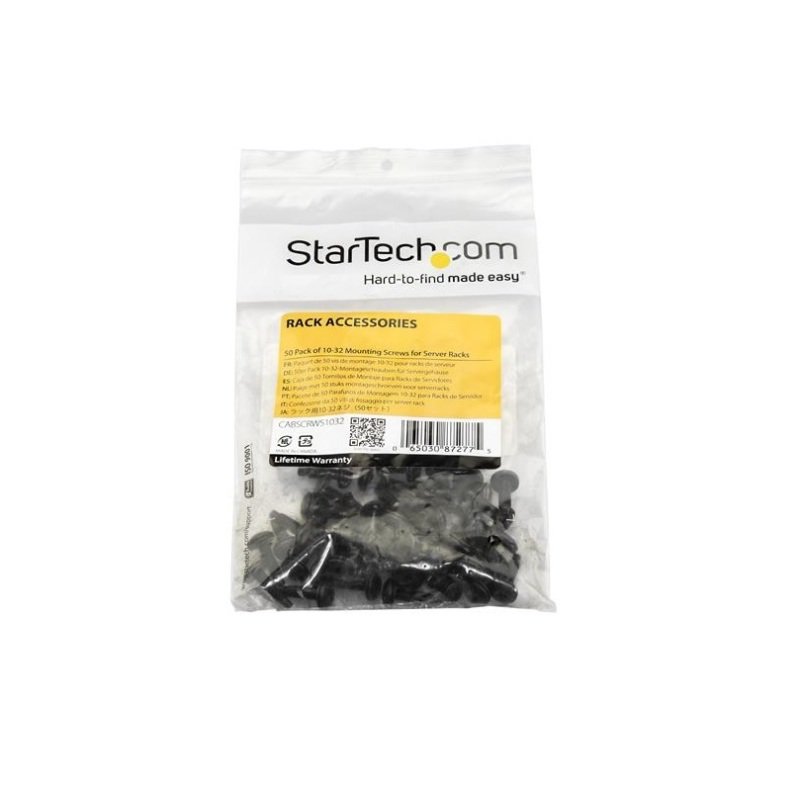 StarTech.com Server Rack Screws - 10-32 Screws - 50 Pack