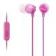 Sony Pink In-Ear Lightweight Headphones