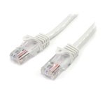StarTech.com Cat 5e Snagless Ethernet Cable White 0.5M