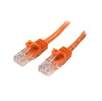 StarTech.com Cat 5e Snagless Ethernet Cable Orange 0.5M