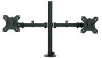 Xenta Dual Monitor Mount for 13-  32" Screens | Double Arm Desk Stand Bracket with Clamp