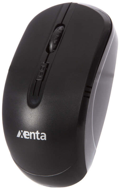 Xenta Wireless Black Mouse - Nano USB wireless receiver