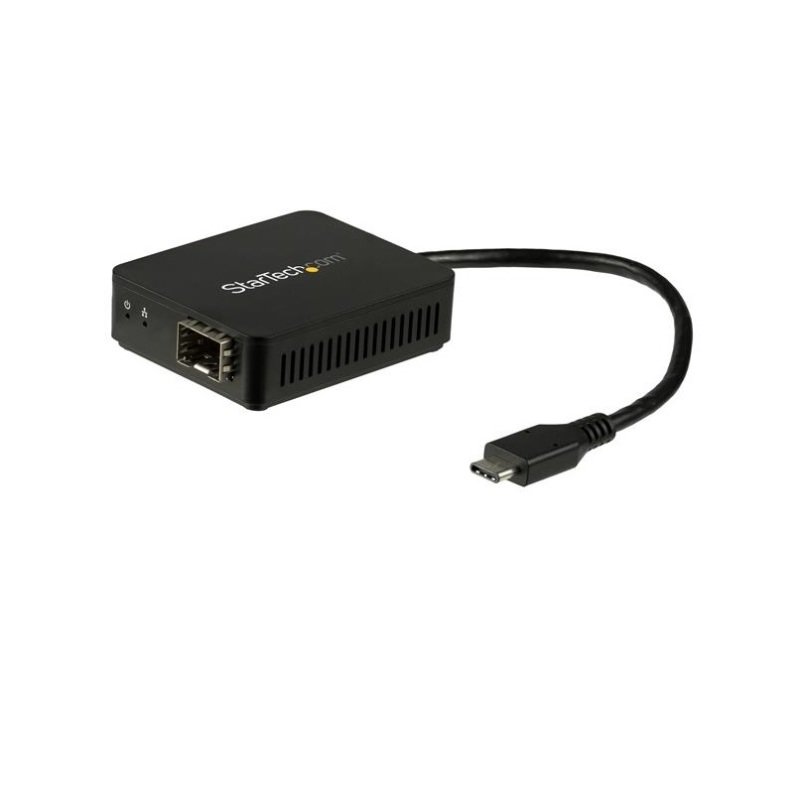 StarTech.com USB-C to Fiber Optic Converter Open SFP