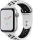 Apple Watch Nike+ Series 4 GPS, 44mm Silver Aluminium Case with Pure Platinum/Black Nike Sport Band