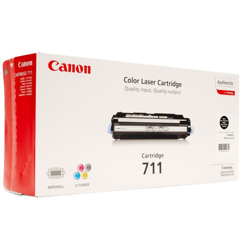 Canon 711 BK Black Toner Cartridge
