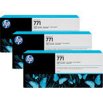 HP 711C Photo Black Original, Multi-pack Ink Cartridge - Standard Yield 3 x 775ml - B6Y37A