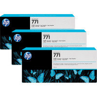HP 711C	Photo Black Original, Multi-pack Ink Cartridge - Standard Yield 3 x 775ml - B6Y37A