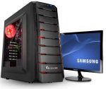 PC Specialist Vanquish Redline Gaming PC + Monitor