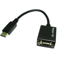 Cables Direct DisplayPort to VGA Adapter 1080P Full HD Converter Black