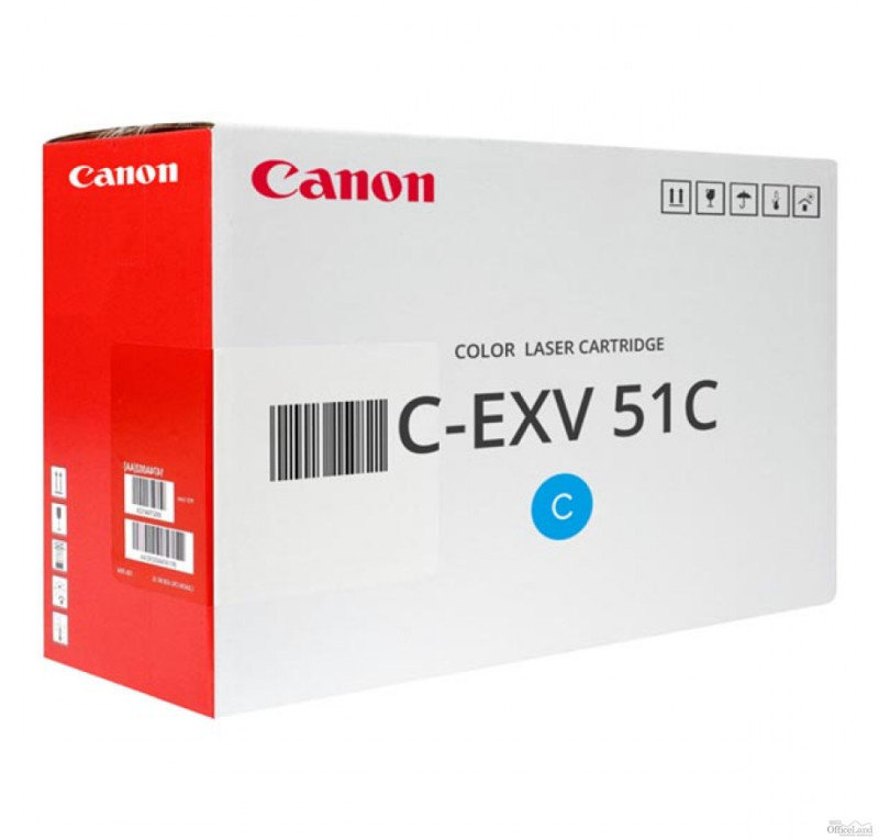 Canon 0482C002 C-EXV51 Cyan Toner Cartridge