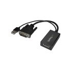 StarTech.com Black DVI to DisplayPort Adapter with USB Power