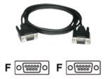 C2G, DB9 F/F Null Modem Cable Black, 5m