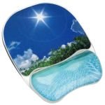 Fellowes Photo Gel Mouse Pad Wrist Support - Beach