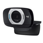 Logitech C615 Full HD 1080p Webcam with Fast Autofocus, Fold-and-Go Portability and 360-Degree Swivel Design - Black