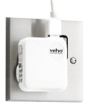 Veho VAA-003-WHT Universal USB iPod and iPhone UK Mains Plug Converter White
