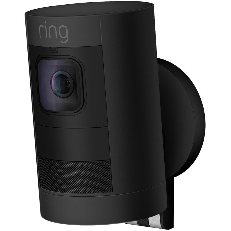 ring black stick up camera