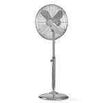 Vida 16" Pedestal Fan, 3 Speed, Quiet running, Oscillating, Adjustable Height, Cooling Fan, Chrome