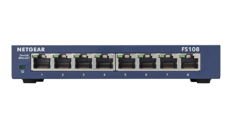 Netgear 8Port Fast Ethernet Switch with Auto Uplink