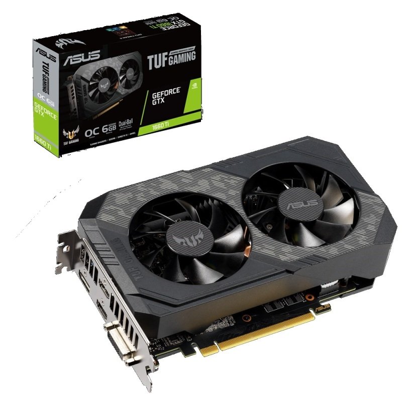 Asus Tuf Gaming Geforce Gtx 1660 Ti Oc 6gb Graphics Card Ebuyer Com