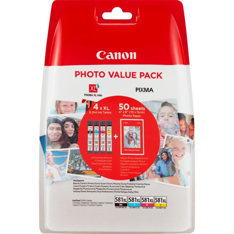 Canon PVP/CLI-581XL Cartridge Multipack CMYK - 2052C004