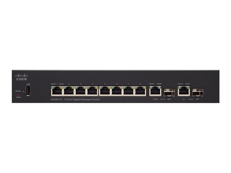Cisco Small Business SG350-10 10 Ports L3 Managed Switch