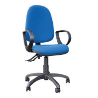 FR First High Back Posture Chair with Adjustable Arms Blue KF83932