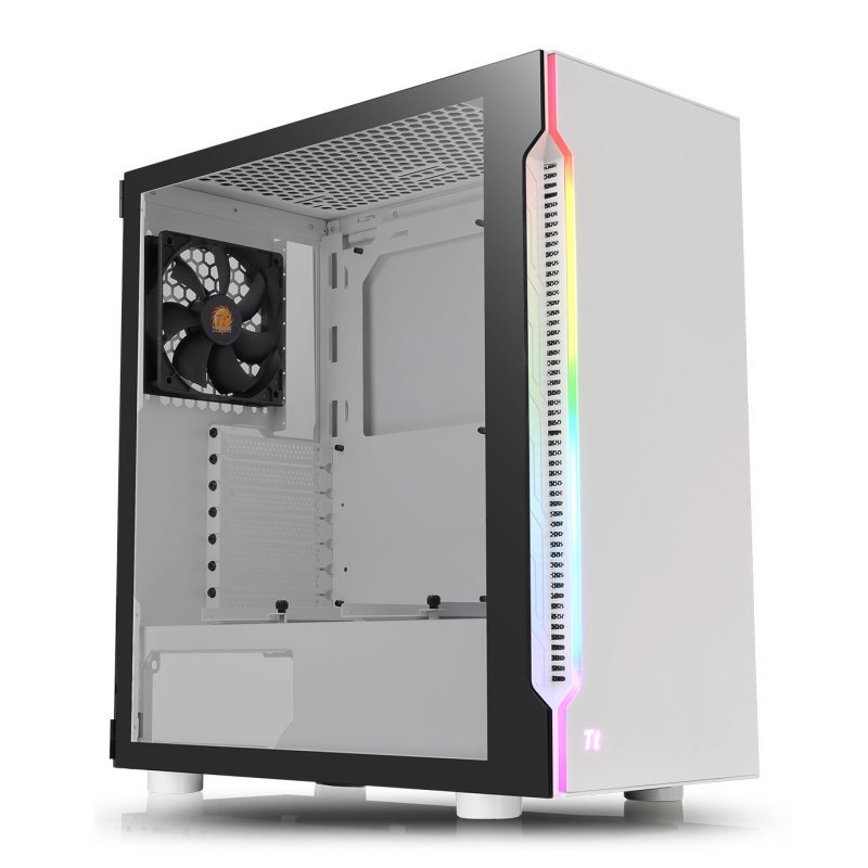 Thermaltake H200 Snow Rgb Tempered Glass Mid Tower Pc Case Rgb Tempered Glass Mid Tower Pc Case