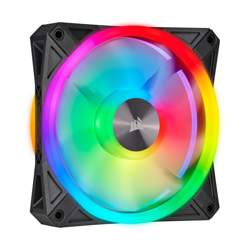 CORSAIR iCUE QL120 RGB 120mm PC Case Fan - Black