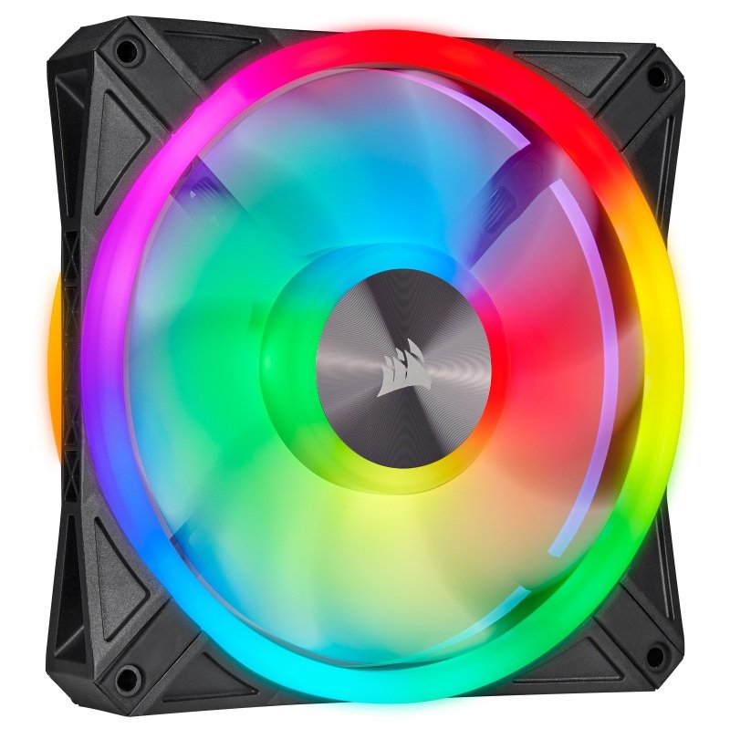 CORSAIR iCUE QL140 RGB 140mm PC Case Fan - Black