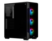 CORSAIR iCUE 220T RGB Tempered Glass Mid-Tower Smart Case, Black