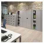 Bisley Systems Storage High Tambour Cupboard 1970mm High