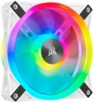 CORSAIR QL Series, iCUE QL120 RGB, 120mm RGB LED PWM White Fan, Single Fan