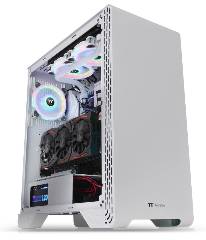 ThermalTake S300 Snow Edition Mid Tower Windowed PC Gaming Case | eBay