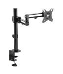 Xenta Single Premium Aluminium Black Swivel Articulating Monitor Arm for 17-32" Screens
