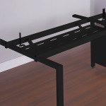 Double Drop Down Cable Tray & Bracket For Adapt And Fuze Desks 1600mm - Black