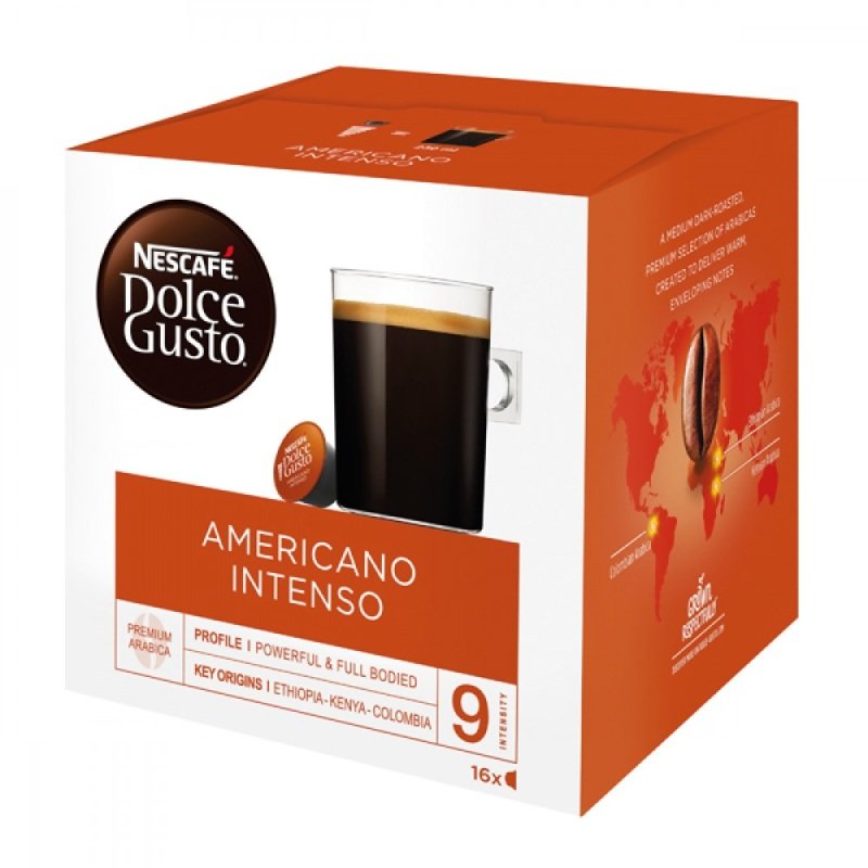 Nescafe Dolce Gusto Americano Intenso 16 Capsules (Pack Of 3)