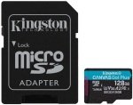 KINGSTON CANVAS GO! PLUS MICROSD 128GB UHS-I (U3) SD CARD W/ SD ADAPTOR