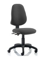 Eclipse Plus II Lever Task Operator Chair - Charcoal, Without Arms