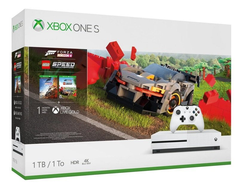 MICROSOFT Xbox One S with Forza Horizon 4 & LEGO Speed Champions