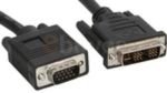 EXDISPLAY Plexus DVI-I Single Link To VGA Cable (Black) 2m