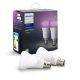 Philips Hue Bluetooth White And Colour Ambiance B22 Smart Bulb Twin Pack - Works with Alexa and Google Assistant*