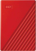 WD My Passport 2TB USB A Portable External Hard Drive - Red