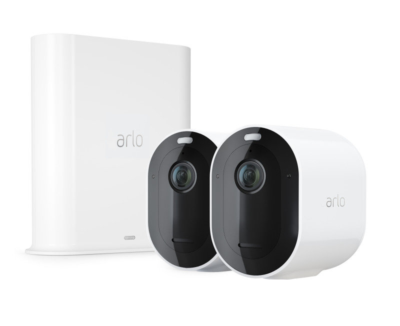 Arlo Pro3 Smart Home Security Cameras | Alarm | Rechargeable | Colour Night Vision | Indoor/Outdoor | 2K QHD | 2-Way Audio | Spotlight | 2 Camera Kit | VMS4240P