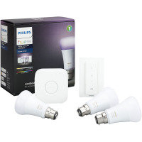 Philips Hue White and Colour Ambience Smart Bulb Starter Kit B22 - Works with Alexa and Google Assistant