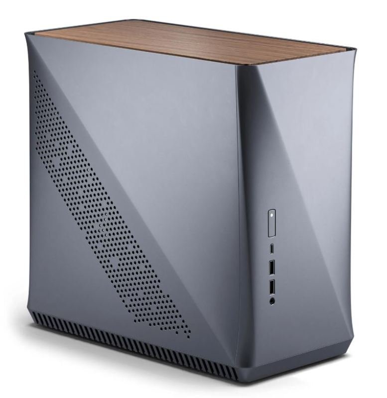 Fractal Design Era ITX Grey & Walnut Compact PC Case | Ebuyer.com