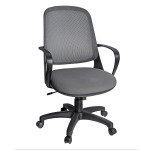 Soho Mesh Back Operators Chair With Fabric Seat - Grey