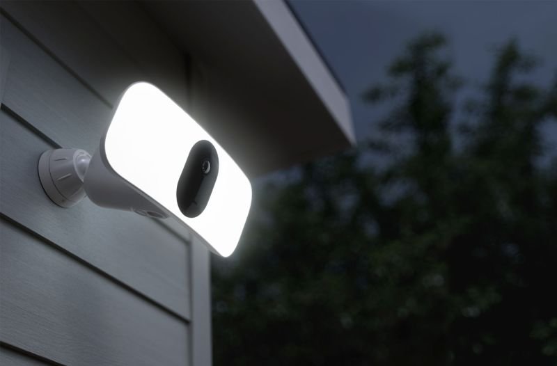 Arlo Pro 3 WireFree Floodlight Camera with Siren Works with Alexa and Google Assistant